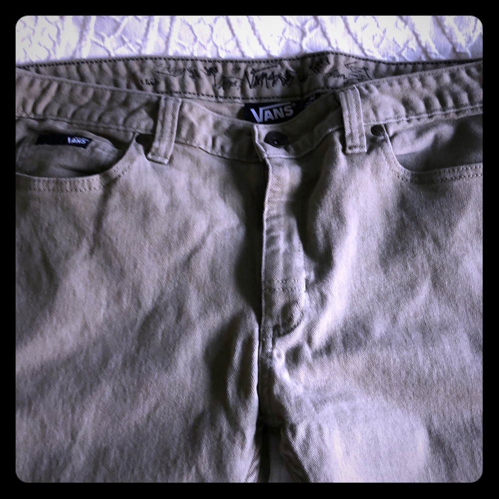 Vans size 32/32 pants tan